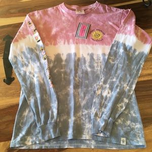 NWT Simply Southern Long Sleeve Tie-dyed Carpe Diem Tee, Sz. Small